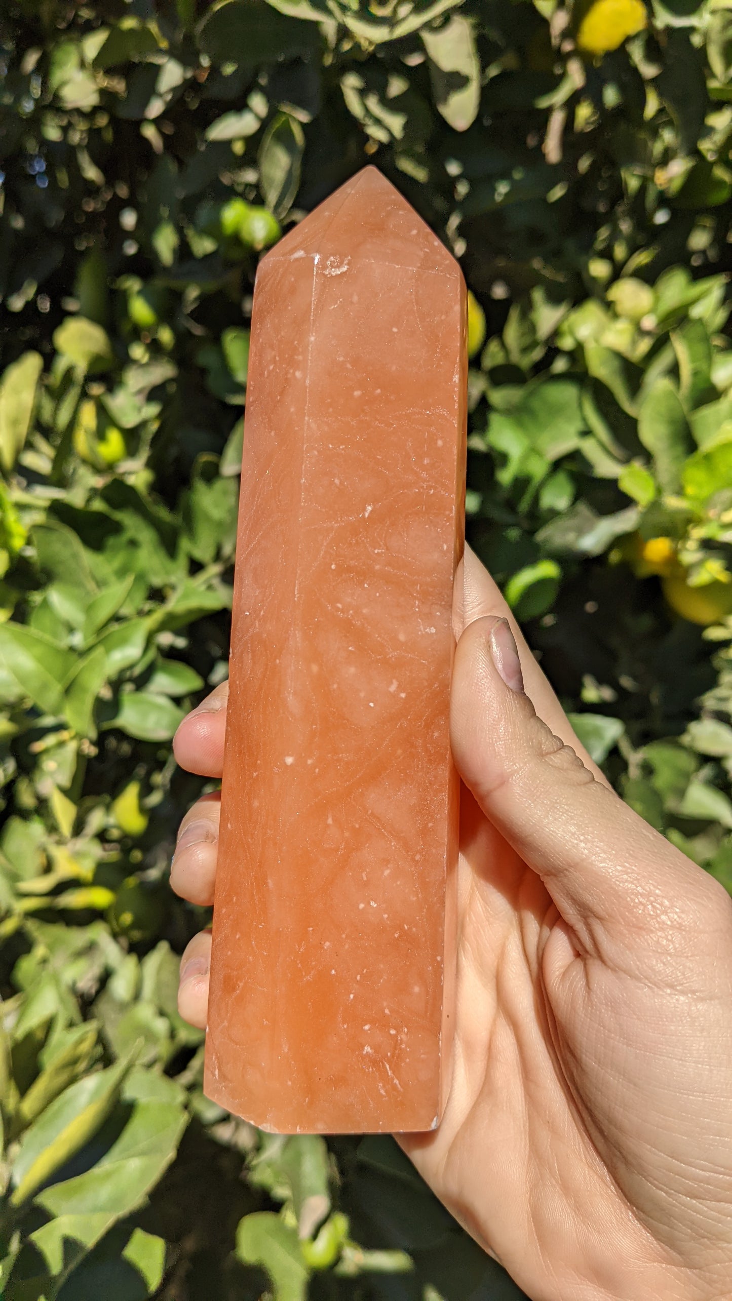 Orange Calcite Tower A