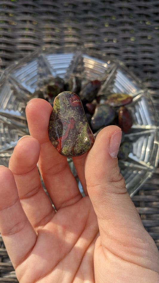 Dragon Blood Jasper Tumbles