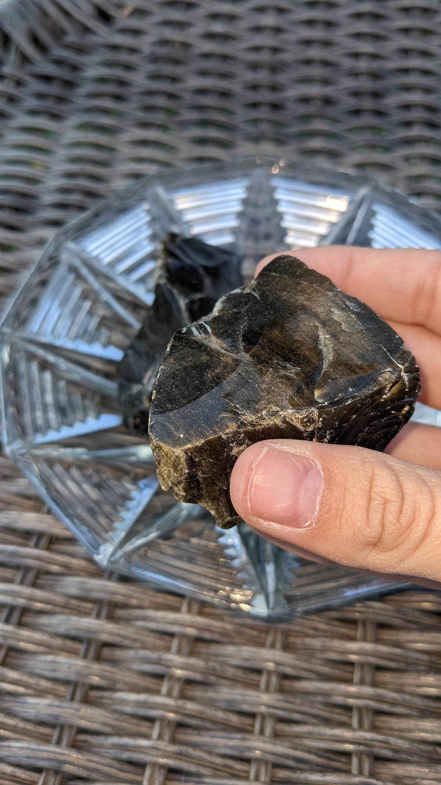 Raw Golden Sheen Obsidian