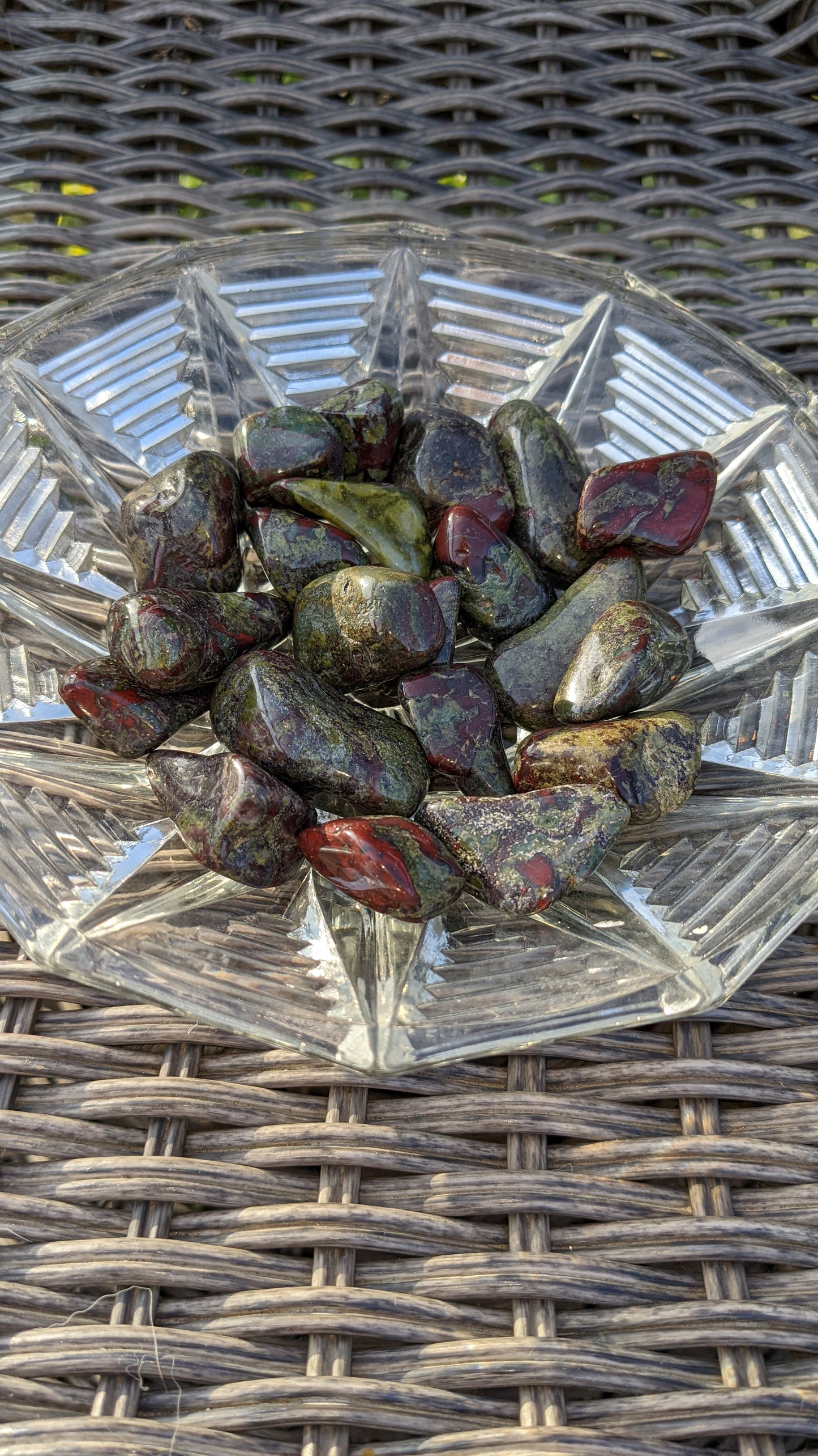 Dragon Blood Jasper Tumbles