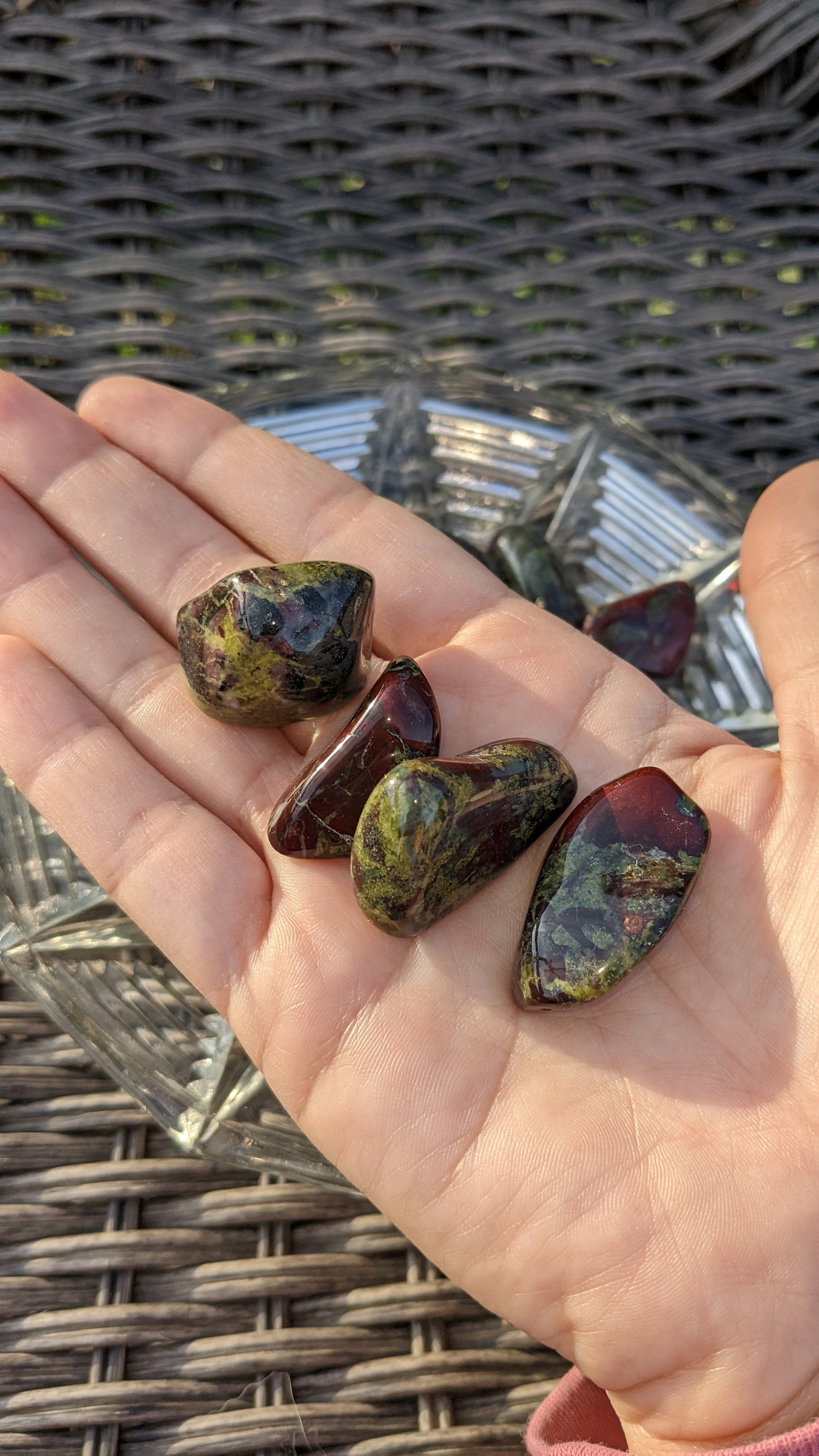 Dragon Blood Jasper Tumbles