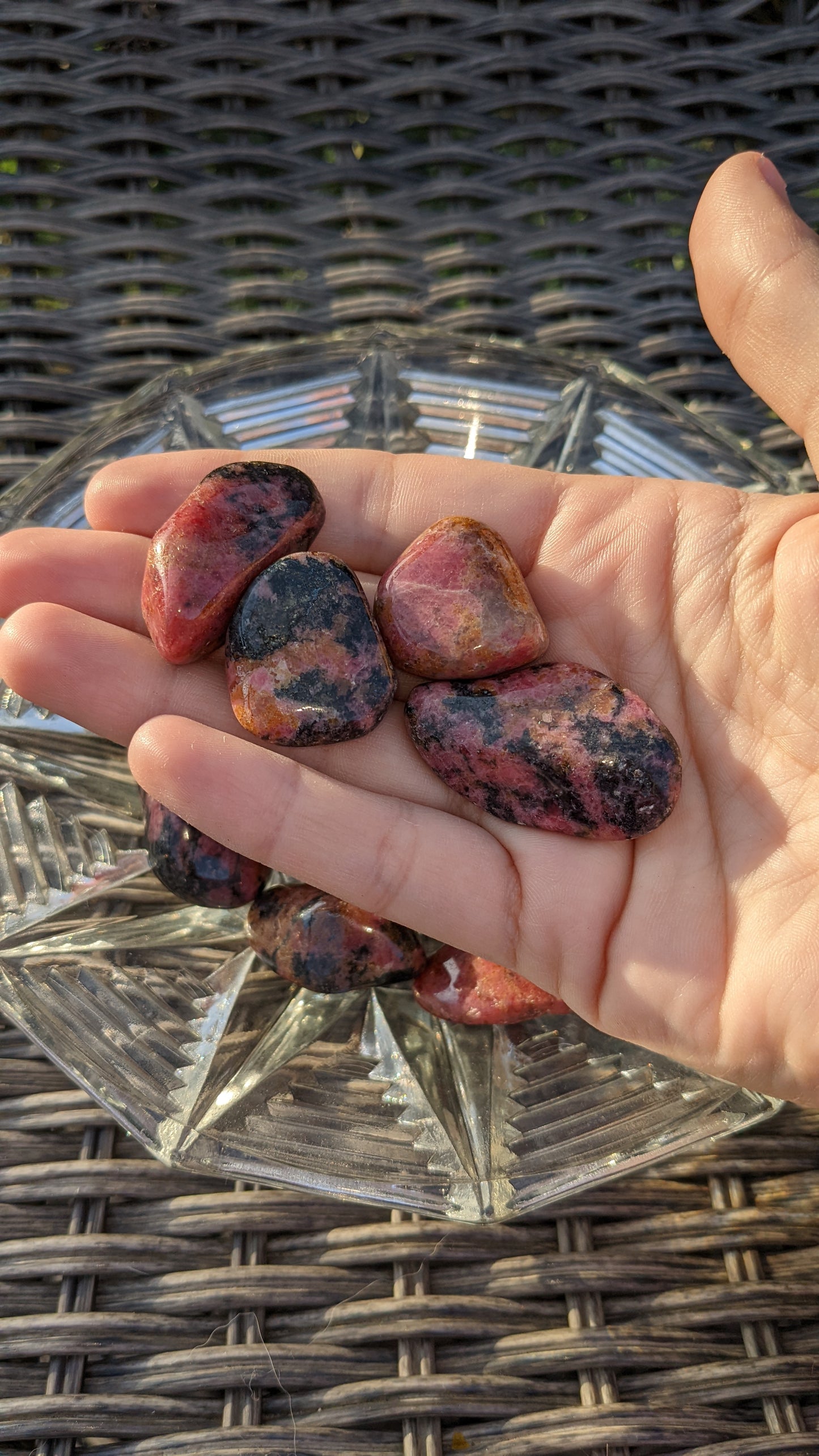 Rhodonite Tumbles