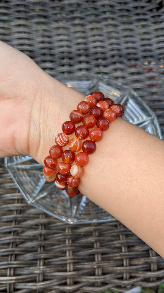 8 MM Carnelian Bracelets