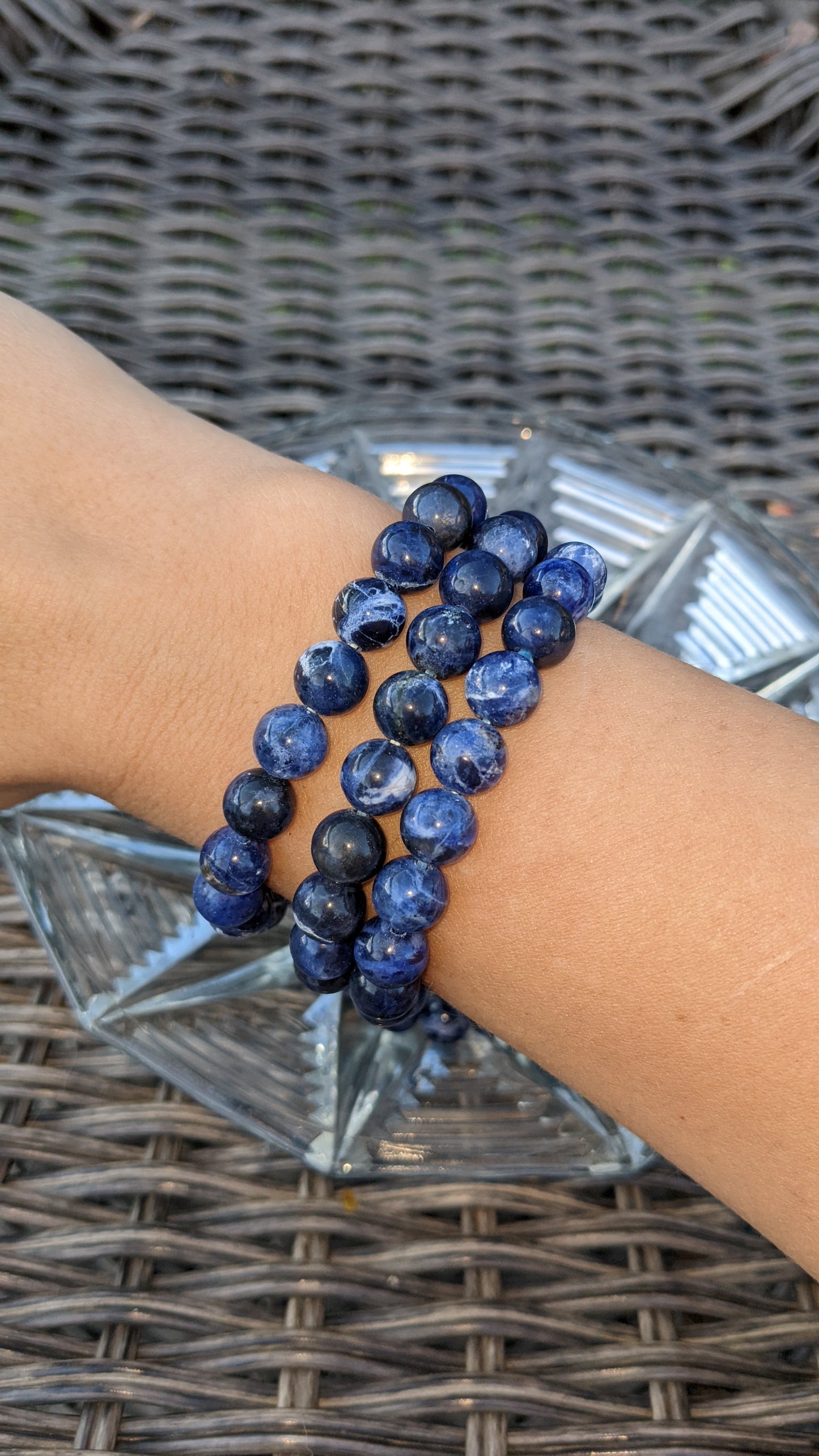 8 MM Sodalite Braceletes