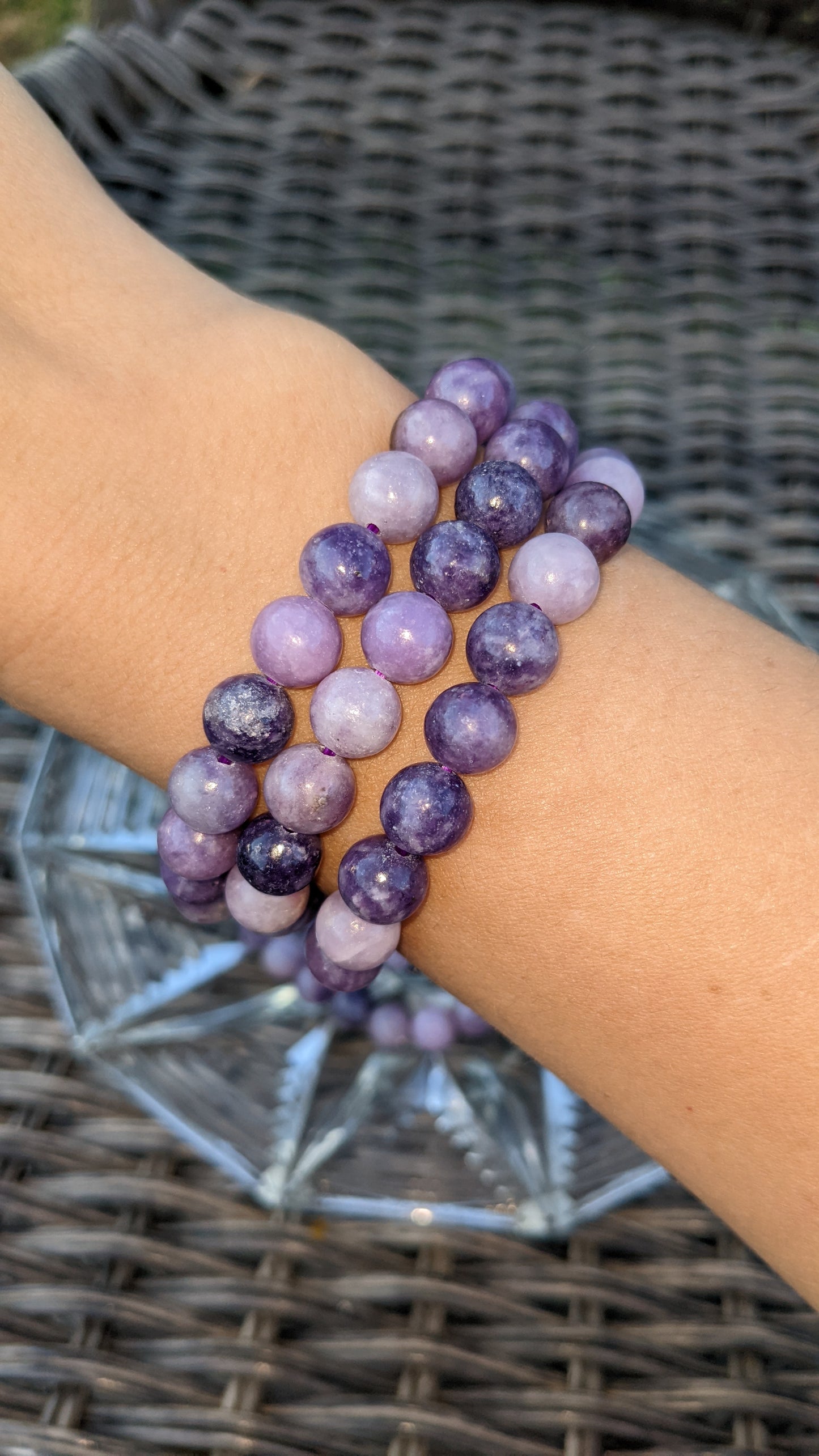 Lepidolite Bracelet - 6mm #4 – Pure Lightness