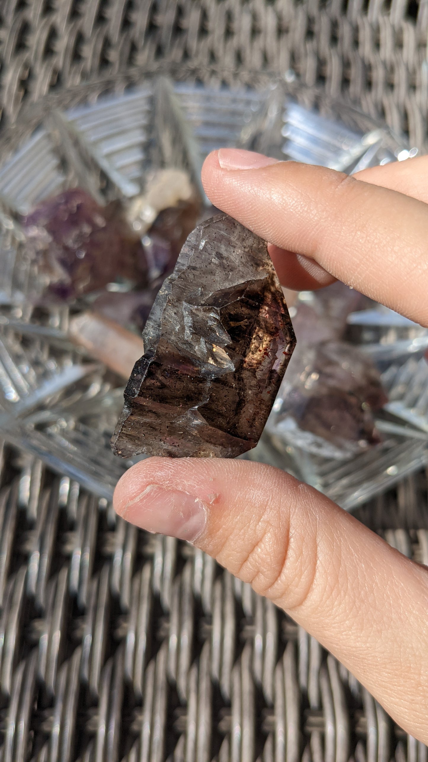 Sceptre Smoky Amethyst Crystals Intuitively Chosen