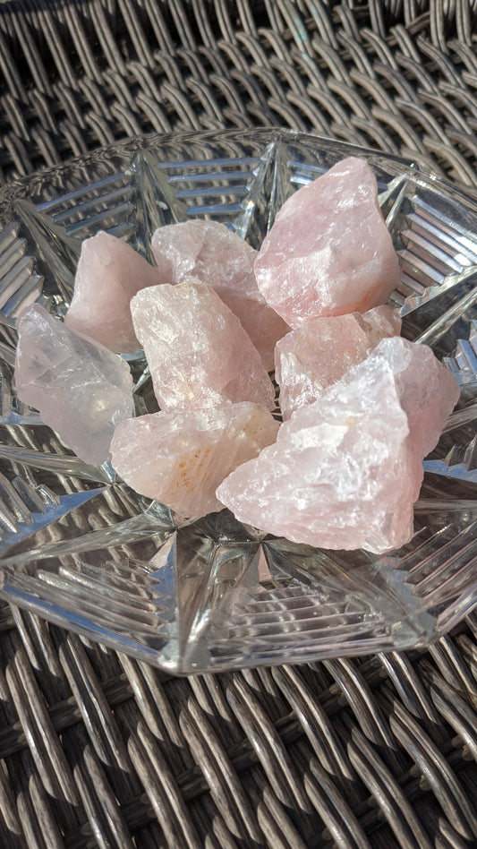 Rose Quartz Raw Chunks