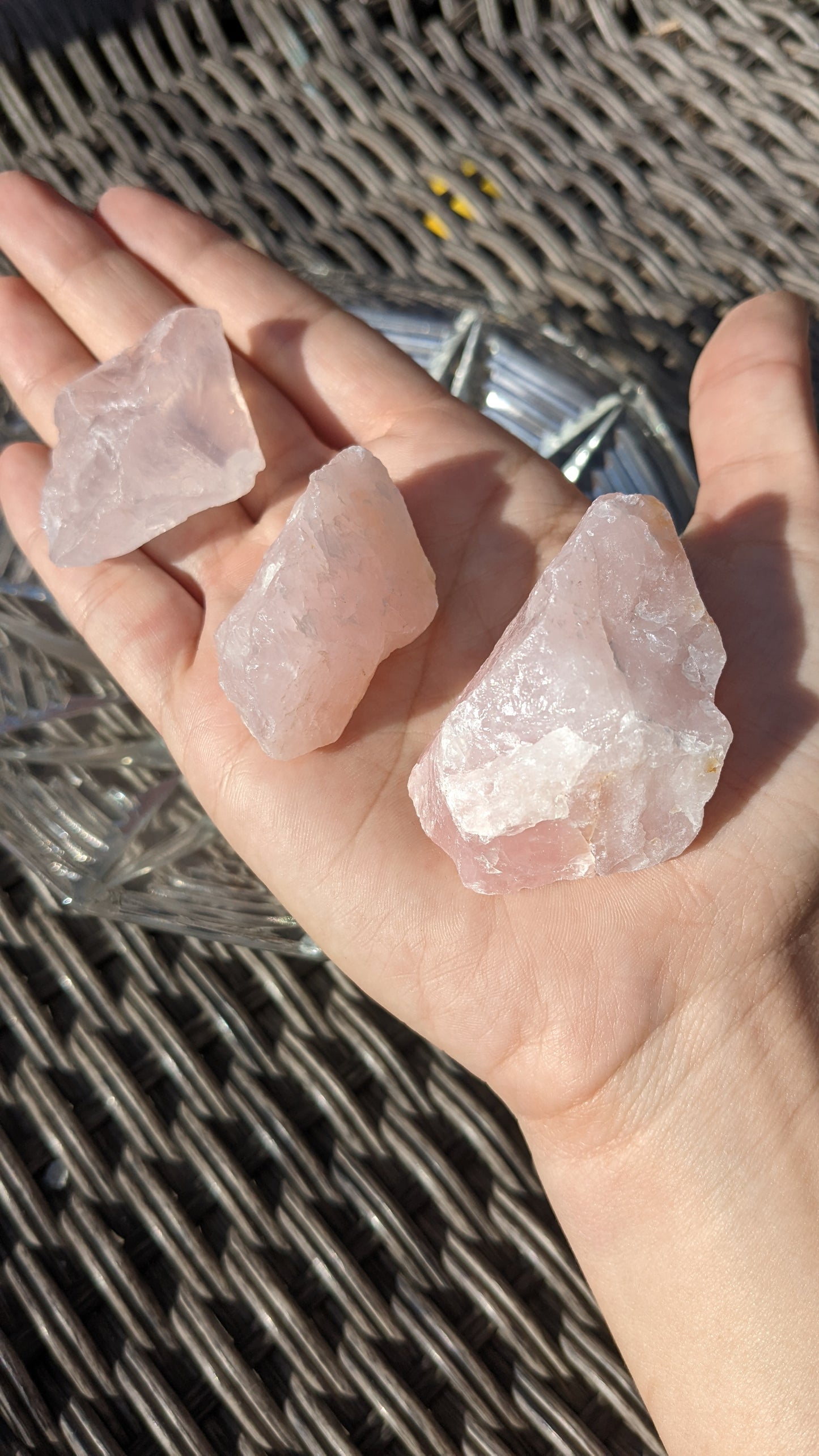 Rose Quartz Raw Chunks