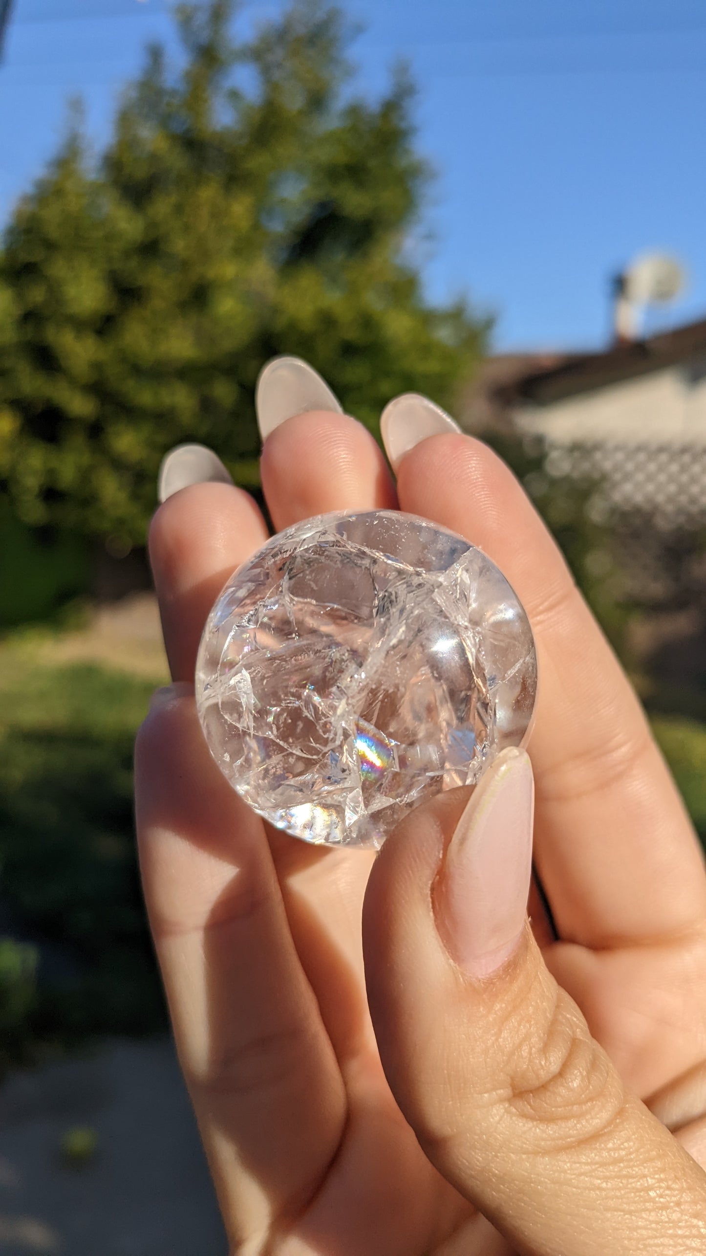 High Quality Quartz Spheres W/ Rainbows