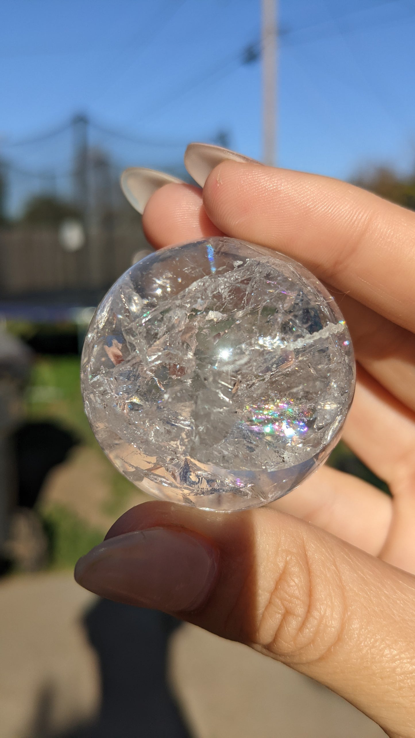 High Quality Quartz Spheres W/ Rainbows