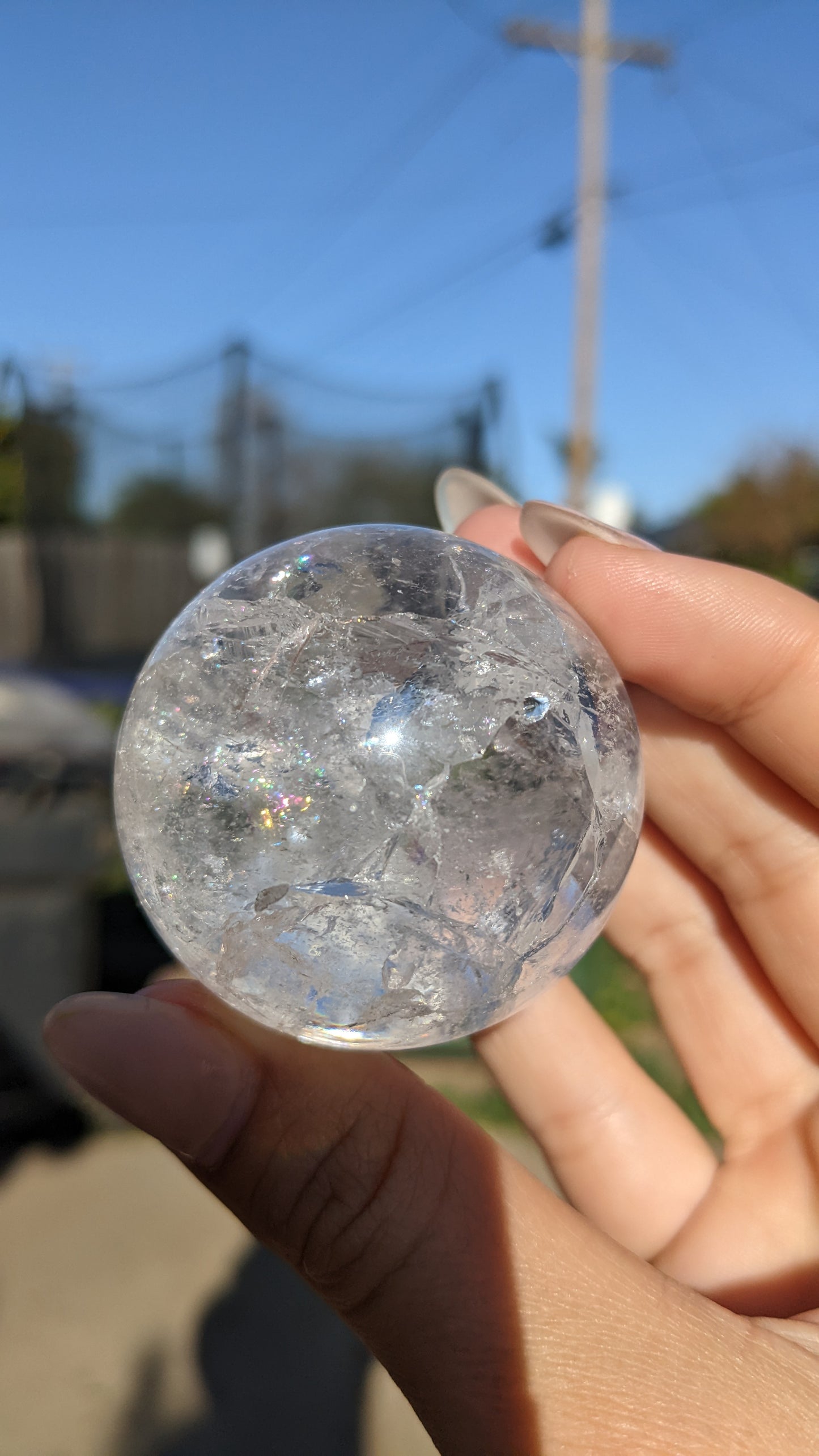 High Quality Quartz Spheres W/ Rainbows