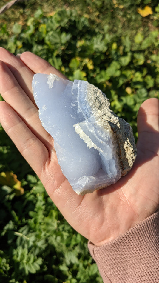 Blue Lace Agate Geodes (Large) Intuitively Selected