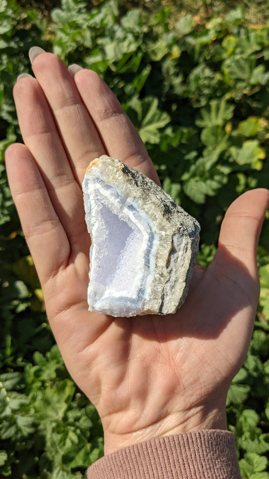 Blue Lace Agate Geodes (Medium) Intuitively Selected